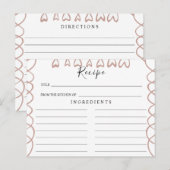 Huwelijksreceptkaart voor hartjes briefkaart (Voorkant / Achterkant)