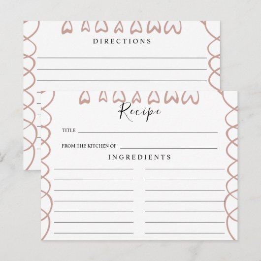 Huwelijksreceptkaart voor hartjes briefkaart (Voorkant / Achterkant)