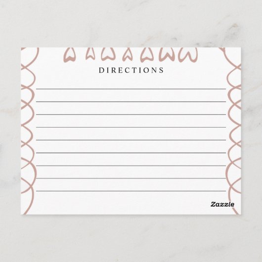 Huwelijksreceptkaart voor hartjes briefkaart (Achterkant)