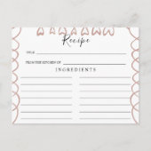 Huwelijksreceptkaart voor hartjes briefkaart (Voorkant)