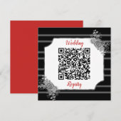 Huwelijksregister Aangepaste QR-code en tekst Save The Date (Voorkant / Achterkant)