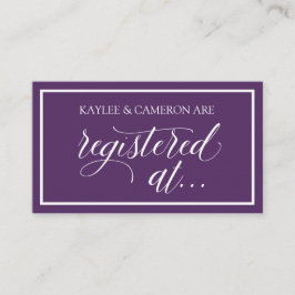 Huwelijksregister / Geregistreerd bij Kaarten- Plu Informatiekaartje