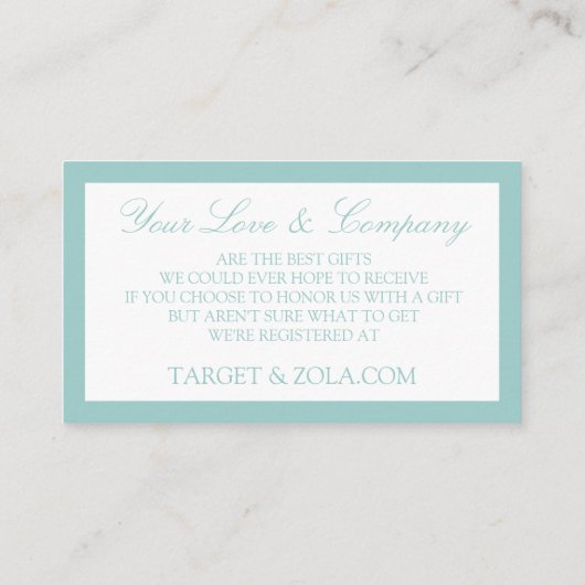 Huwelijksregister-geregistreerde Kaarten- Light Tu Informatiekaartje (Achterkant)