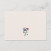 Huwelijksregister QR Code Wildflower Land Bloemen Informatiekaartje (Achterkant)