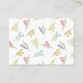 Huwelijksregister Website en QR Code Wildflower Informatiekaartje (Achterkant)