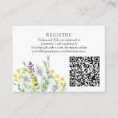 Huwelijksregister Website en QR Code Wildflower Informatiekaartje (Voorkant)