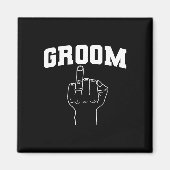 Huwelijksreis Bachelor Vinger Ring Hub Magneet (Voorkant)