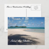 Huwelijksreis Bestemming Trouwkaart Aankondigingskaart (Voorkant / Achterkant)