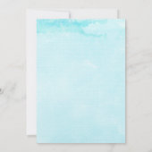 Huwelijksreis bruids douche uitnodiging Tropisch (Achterkant)