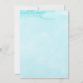 Huwelijksreis bruids douche uitnodiging Tropisch (Achterkant)