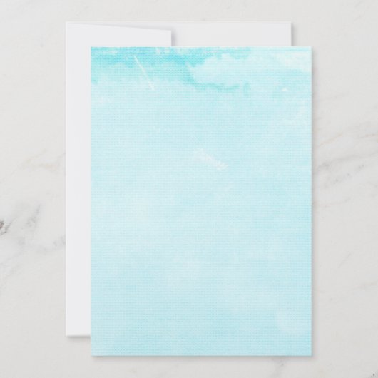 Huwelijksreis bruids douche uitnodiging Tropisch (Achterkant)