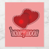 Huwelijksreis Cadeaus   Wijn Etiket (Enkel label)