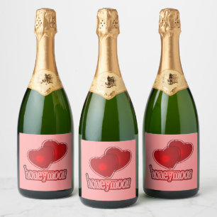Huwelijksreis Cadeaus Wijnlabel Sparkling Wijnetiket