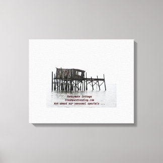 Huwelijksreis Cottage - Steampunk Landing Canvas Afdruk