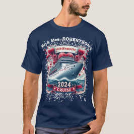 Huwelijksreis Cruise 2024, net getrouwd, Valentijn T-shirt