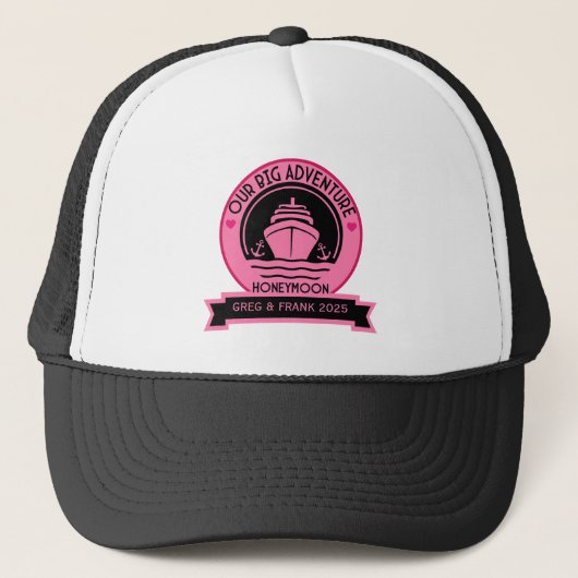 Huwelijksreis Cruise Trucker Pet (Voorkant)