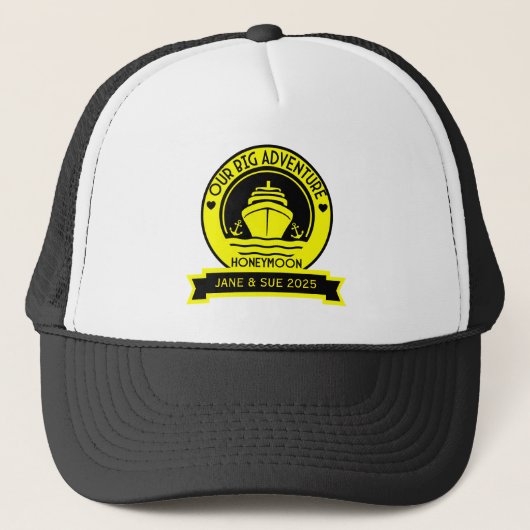 Huwelijksreis Cruise Trucker Pet (Voorkant)
