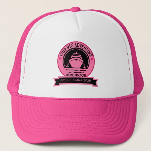 Huwelijksreis Cruise Trucker Pet (Voorkant)