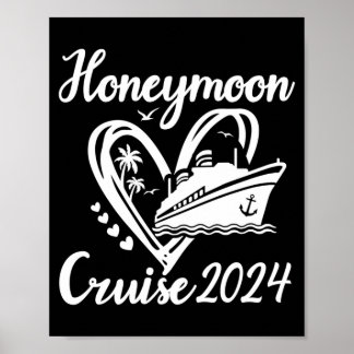 Huwelijksreis Cruise Voor Couples 2024 Zeilen Poster
