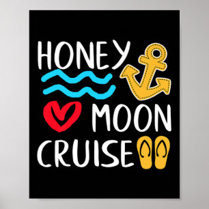 Huwelijksreis Cruiseschip Koppels Grote Gift Bruid Poster
