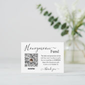 Huwelijksreis Fonds Cadeauregister Informatiekaartje (Staand voorkant)