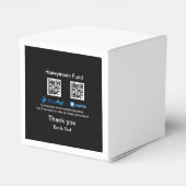 Huwelijksreis Fonds PayPal Venmo QR code dank je Bedankdoosjes (Achterkant)
