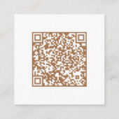 Huwelijksreis Fonds QR Code Elegant Bloemen Bruilo Informatiekaartje (Achterkant)