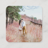 Huwelijksreis fonds Qr kaart met Foto (Achterkant)