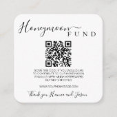 Huwelijksreis fonds Qr kaart met Foto (Voorkant)