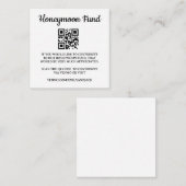 Huwelijksreis Fonds Venmo QR code Bruiloft Informatiekaartje (Voorkant / Achterkant)