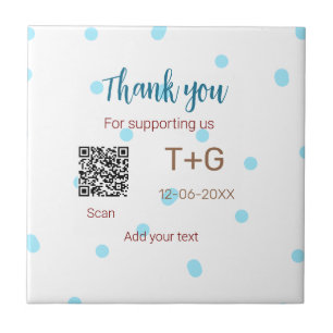 Huwelijksreis fonds Voeg Q R-code koppel naam brui Tegeltje