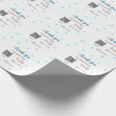 Huwelijksreis fonds Voeg Q R-code toe koppelsnaam Cadeaupapier (Hoek)