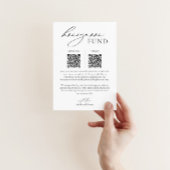 Huwelijksreis fondstafelteken met QR-code Poster