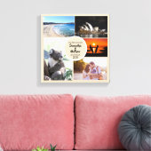 Huwelijksreis Foto Collage Canvas Afdruk (Insitu (Woonkamer))
