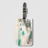 Huwelijksreis Hawaiian Beach Bagagelabel (Voorkant (verticaal))