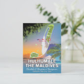 Huwelijksreis Herinneringen Hulhumale De Malediven Briefkaart (Staand voorkant)