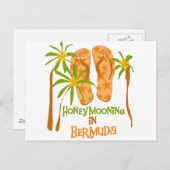 Huwelijksreis in Bermuda Briefkaart (Voorkant / Achterkant)