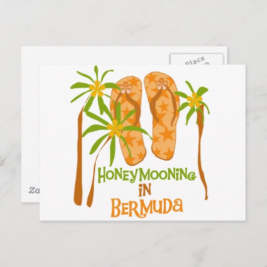 Huwelijksreis in Bermuda Briefkaart (Voorkant / Achterkant)