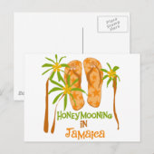 Huwelijksreis in Jamaica Briefkaart (Voorkant / Achterkant)