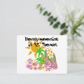 Huwelijksreis in St. Thomas Briefkaart (Staand voorkant)