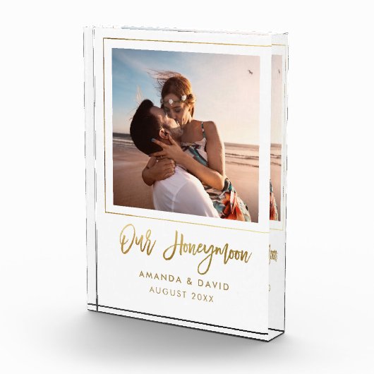 Huwelijksreis Keepsake Passen getrouwd bruid Gift  Fotoblokken (Rechts)