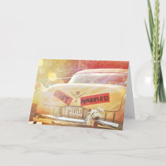 HUWELIJKSREIS NAAR WENSKAART BEDANKKAART