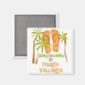 Huwelijksreis Puerto Vallarta Tshirts en geschenke Magneet (Voorkant / Achterkant)