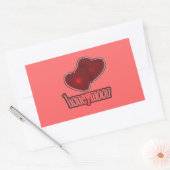 Huwelijksreis Rechthoekige Sticker (Envelop)