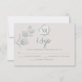 Huwelijksreis RSVP | Silver Sage Eucalyptus (Voorkant)