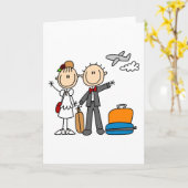 Huwelijksreis tijd voor de bruid en bruidegom Kaar Kaart (Gele Bloem)