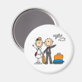 Huwelijksreis tijd voor de bruid en bruidegom magn magneet (Voorkant / Achterkant)