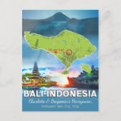 Huwelijksreis Vakantie Herinneringen - Bali Indone Briefkaart (Voorkant)