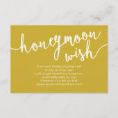 Huwelijksreis Verlangfonds, Geel Goud Informatiekaartje (Voorkant)