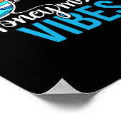 Huwelijksreis Vibes Couples Vakantie Bruid Gro Poster (Hoek)